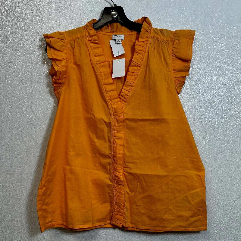 Orange Top Sleeveless Basic J Crew O, Size S Cclassic Men's Tweed