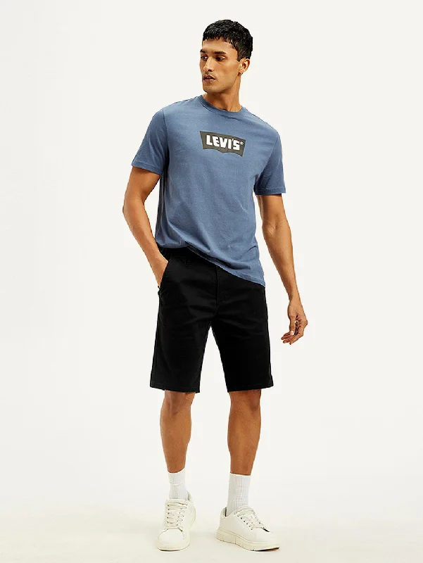 Men's Black Tapered Shorts Dynamic Men's High