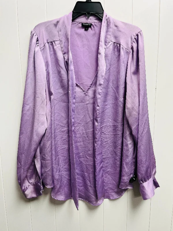 Top Long Sleeve By Torrid In Purple, Size: 1x Refined Men's Velvet