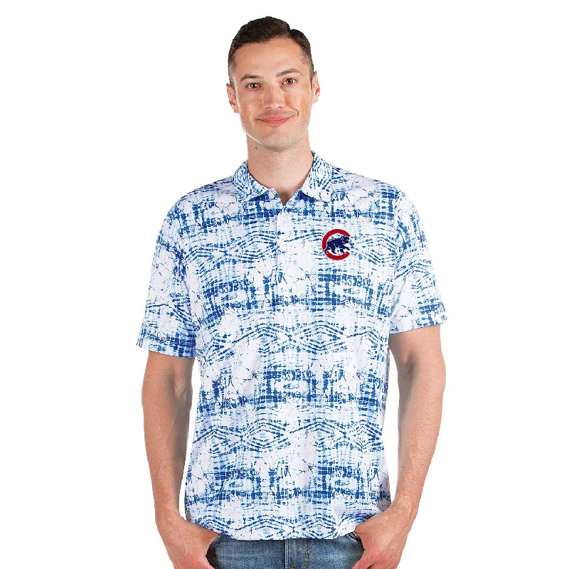 Chicago Cubs Antigua Vivid Walking Bear Polo Athletic Men's High