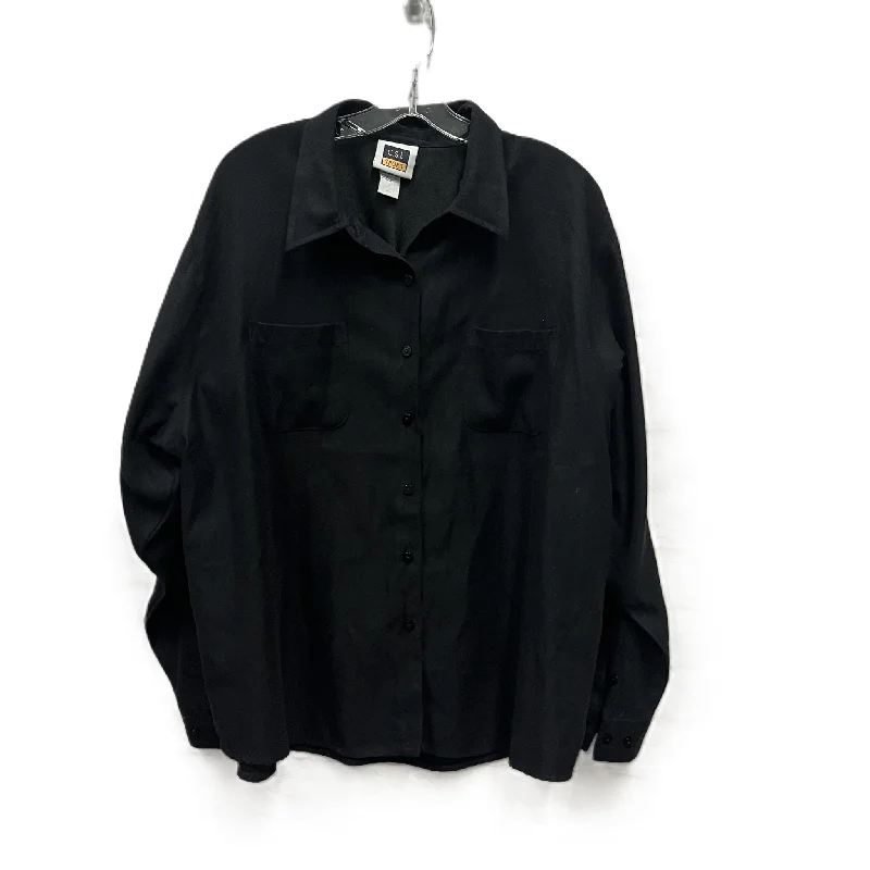 Top Long Sleeve By Cst Sport In Black, Size: 2x Casual Men's Short