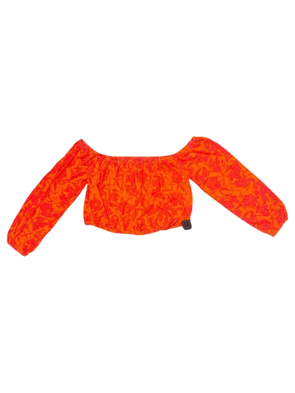 Top Long Sleeve By Torrid In Orange & Pink, Size: 1x Trendy Men's Bucket