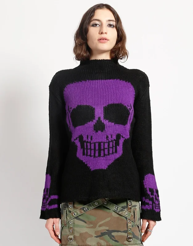 SKULL SWEATER PURPLE SKULL Sporty Men's Tennis