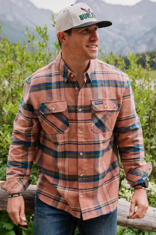 [Burlebo] Flannel - Sunset Canyon Bohemian Men's Free