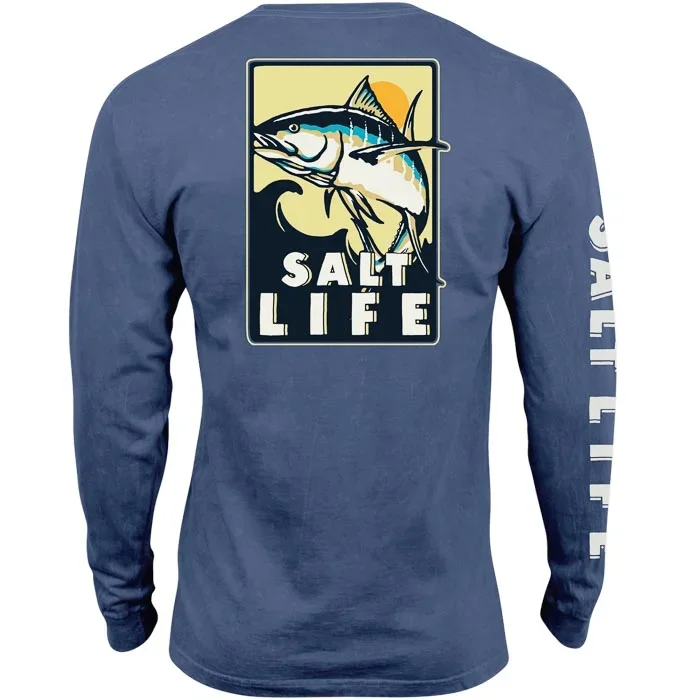 Men's Kahuna Tuna Long Sleeve Tee Casual Men's Short