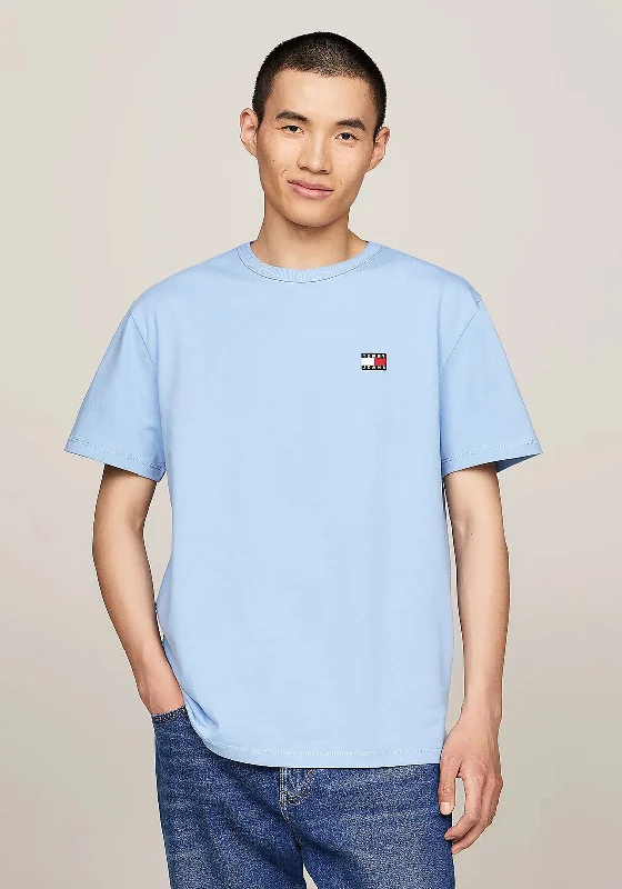 Tommy Jeans Badge T-Shirt, Westside Blue Sporty Men's Athleisure 