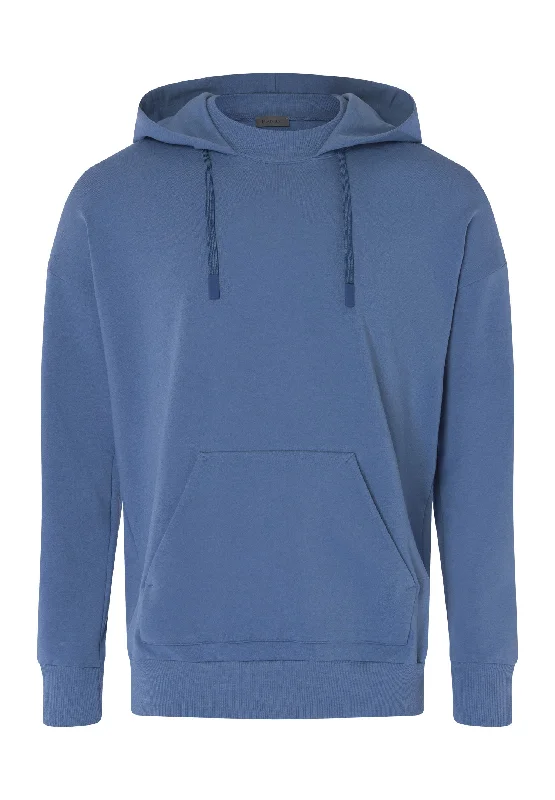 Natural Living Organic Cotton French Terry Hoodie | Slate Blue 75962-2642 Vintage Men's 1970S Disco