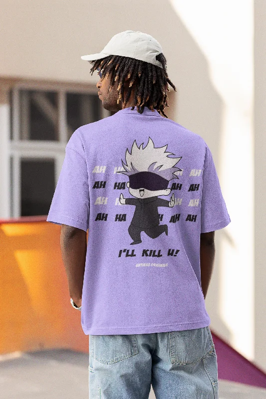 I'll Kill You: Chibi Jujutsu Kaisen: Anime- Oversized T-Shirts Street