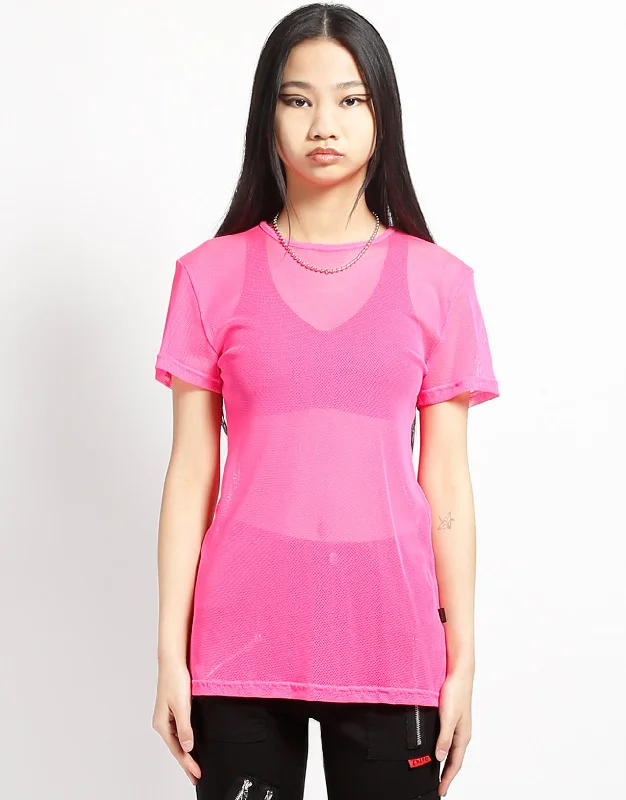 SHORT SLEEVE FISHNET PINK Relaxed Men's Australian 