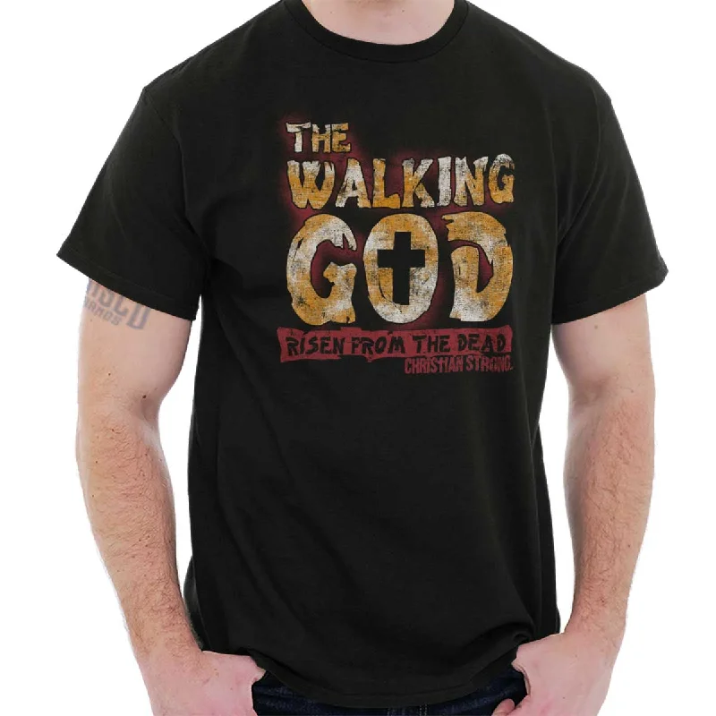 The Walking God T Shirt Preppy Men's College