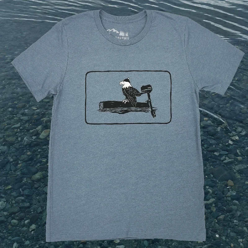 Adult Unisex Sea Eagle Graphic Tee Cozy Men's Sherpa