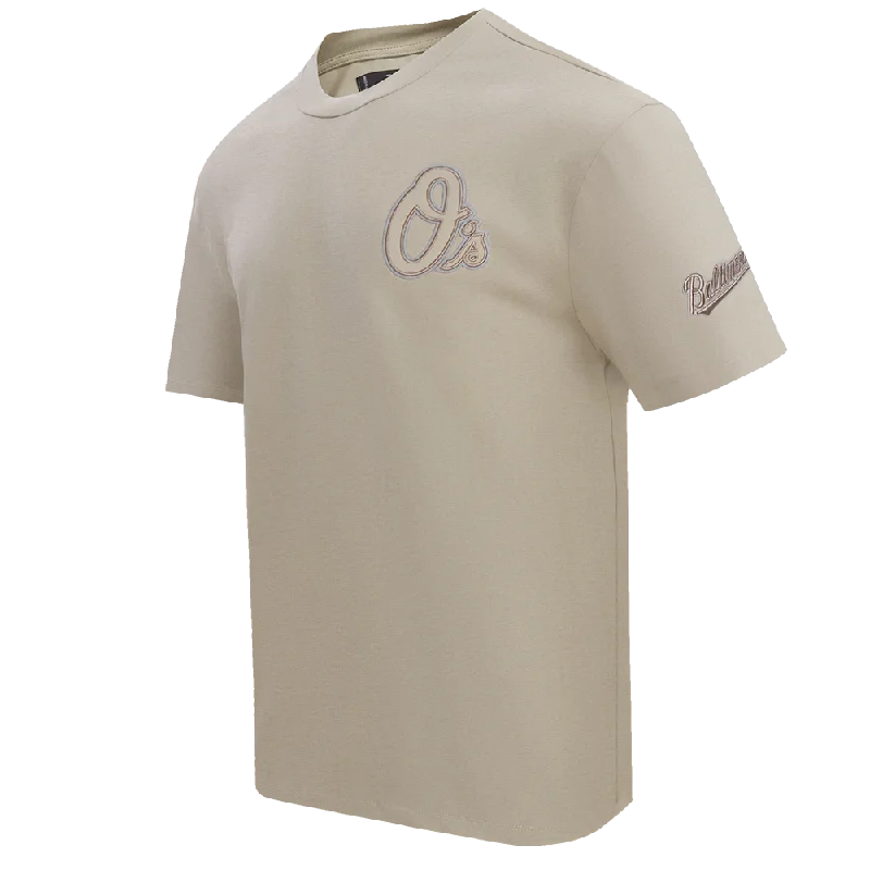 MLB BALTIMORE ORIOLES NEUTRAL MEN'S DROP SHOULDER TOP (TAUPE) Gym