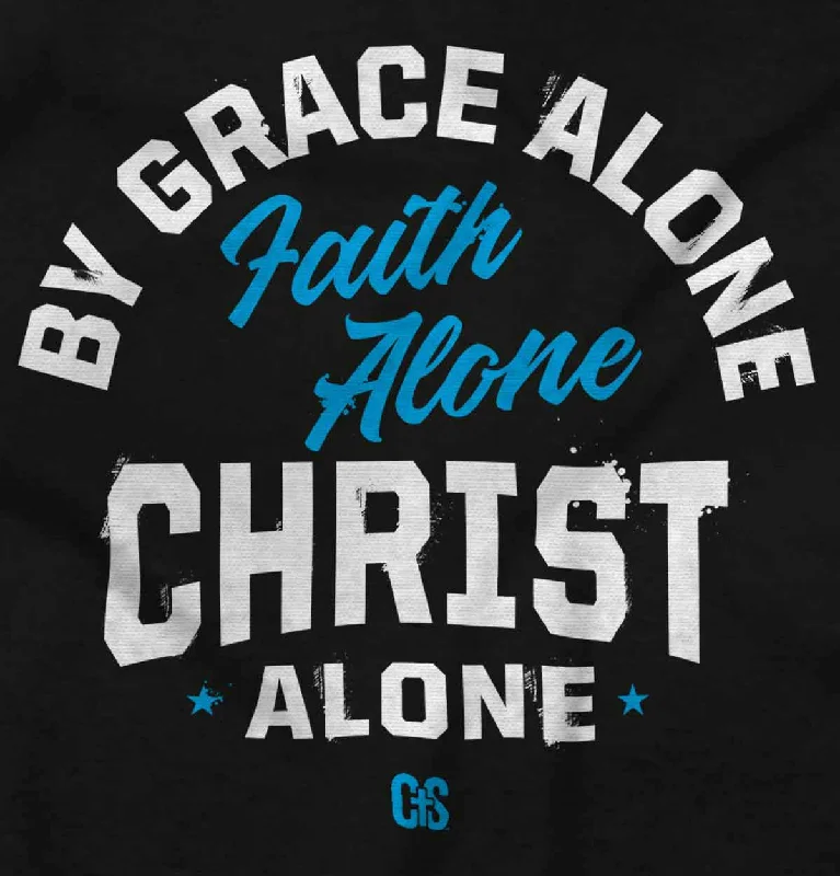 Grace Faith Christ Alone Crop Top Tank Trendy Men's Bucket