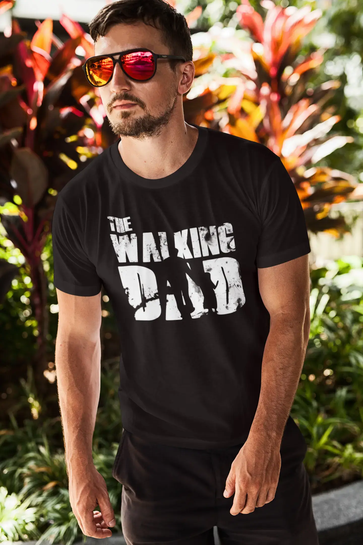 ULTRABASIC Men's T-Shirt The Walking Dad - Funny Dad Tee Shirt Dynamic Men's High