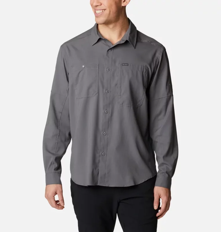 Men's Silver Ridge Utility Lite Long Sleeve Shirt Sleek Men's Metallic