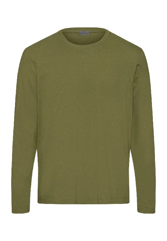 Living Shirts Cotton Crew Neck Top | Olive Branch 75053-2729 Relaxed Men's Australian 