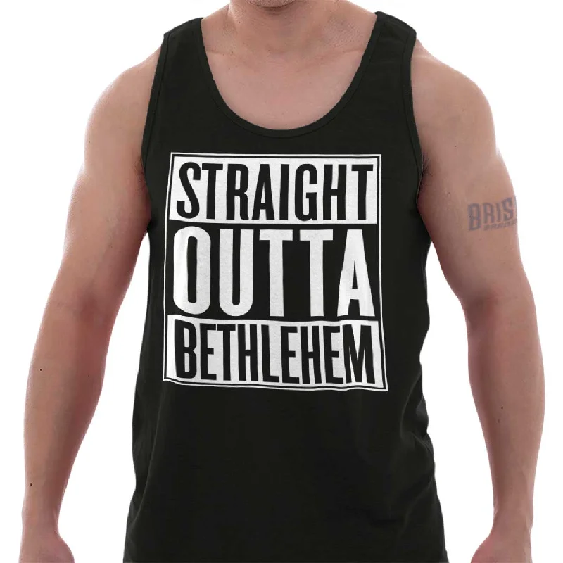 Straight Outta Bethlehem Tank Top Stylish Men's Tropical 