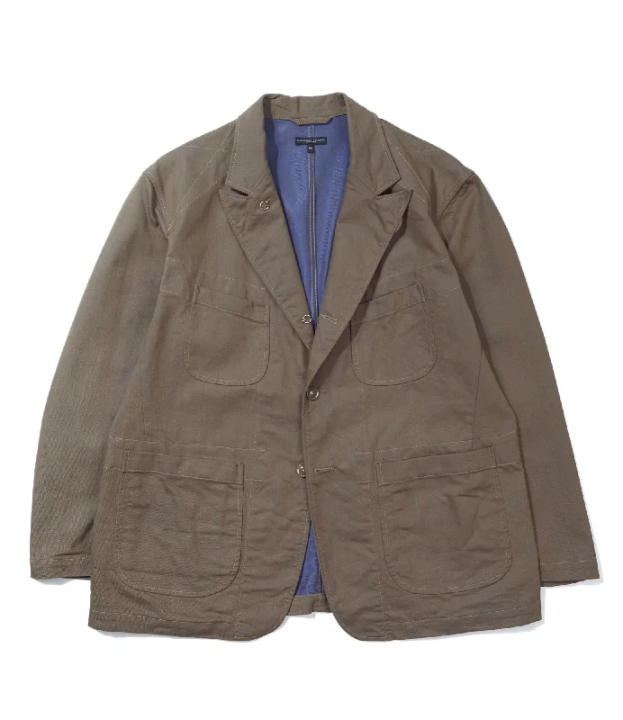 Engineered Garments Bedford Jacket - Khaki/Blue PC Iridiscent Heavy Twill Sporty Men's Athleisure 