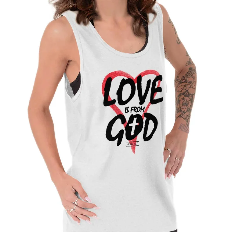 Love is From God Tank Top Refined Men's Velvet