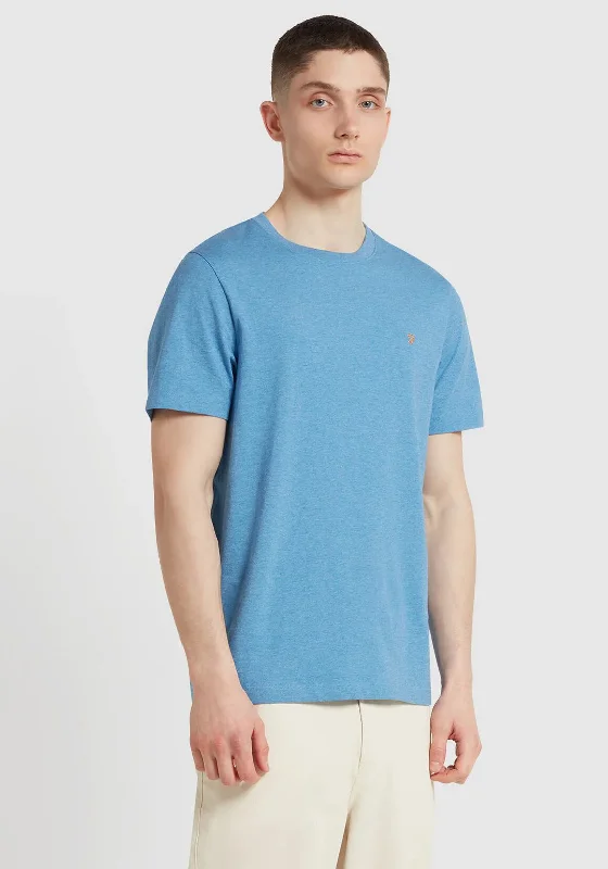 Farah Danny T-Shirt, Artic Blue Marl Sophisticated Men's 