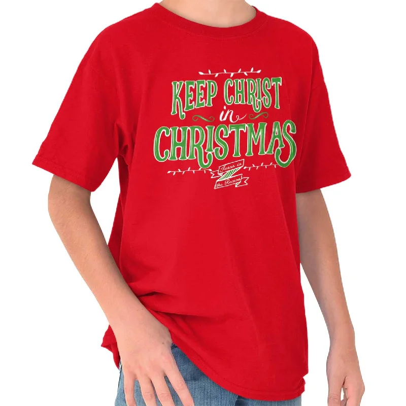 Keep Christ in Christmas Youth T-Shirt Dapper Men's 1920S