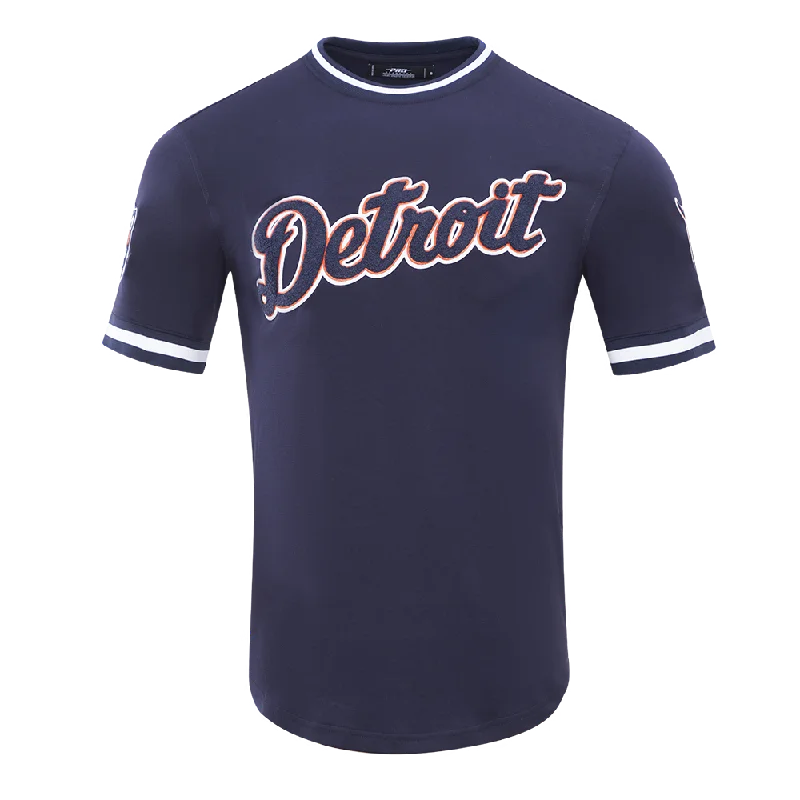 MLB DETROIT TIGERS CLASSIC CHENILLE MEN'S TOP (MIDNIGHT NAVY/ORANGE) Stylish Men's Neon