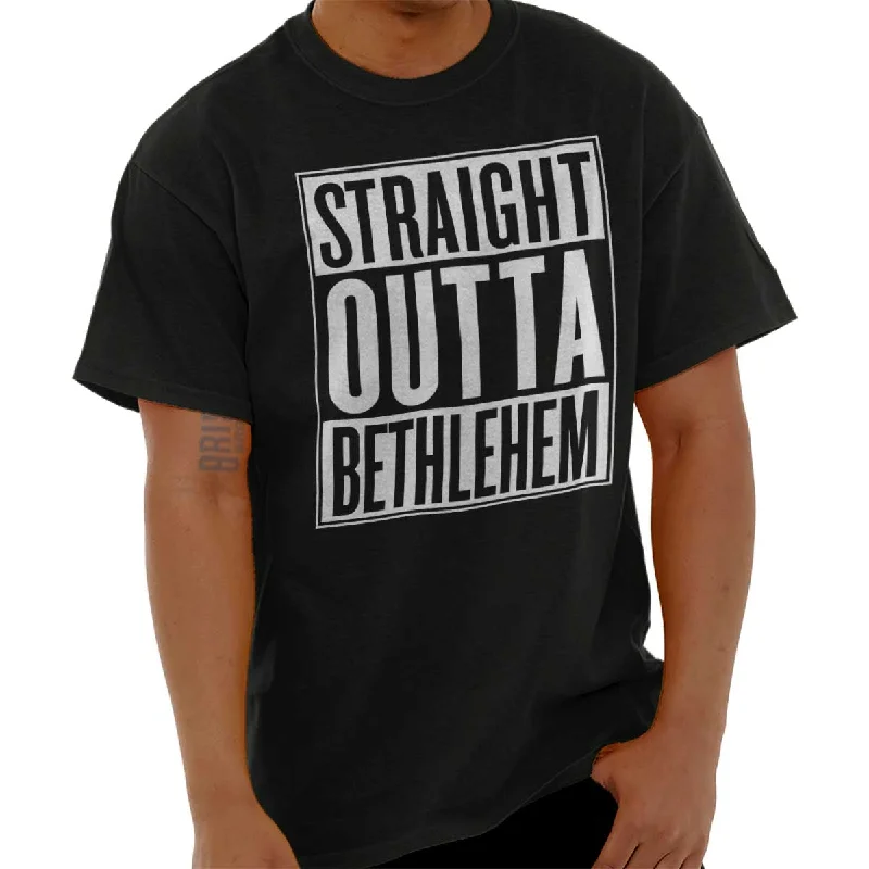 Outta Bethlehem T Shirt Casual Men's Short