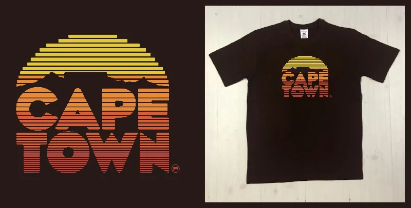 Cape Town Sunset Men's T-shirt Relaxed Men's Beach