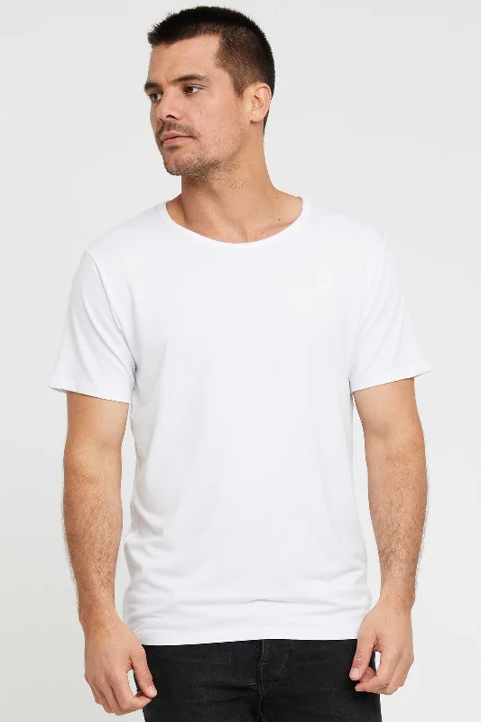 Men's Bamboo Tee - White Cozy Men's Sherpa