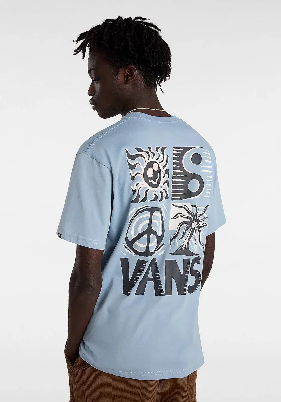 Vans Sunbaked T-Shirt, Dusty Blue Practical Men's Quick