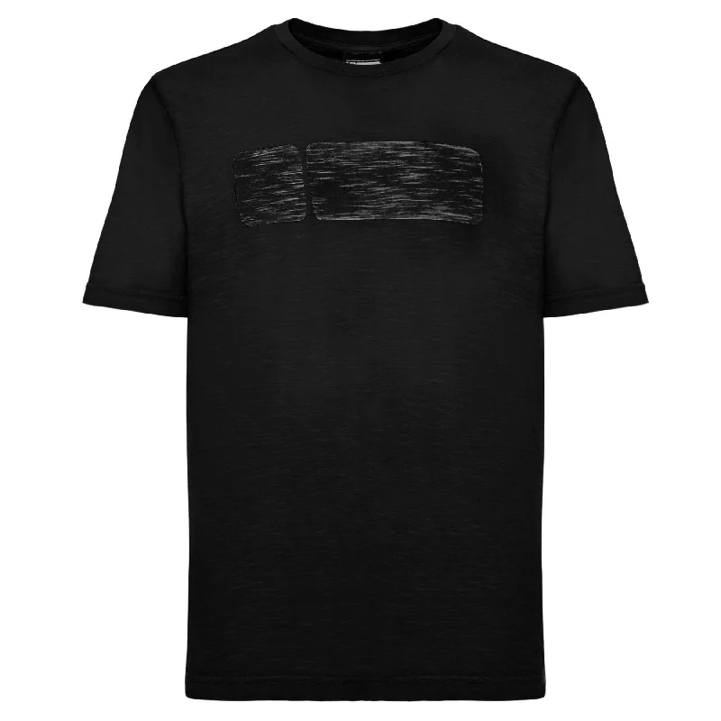 Protee T-Shirt - Garment Dyed Black Sporty Men's Athleisure 