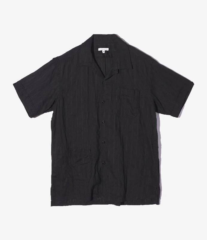 Engineered Garments Camp Shirt - Black Cotton Lace Stripe
Jacquard Sharp Men's Italian